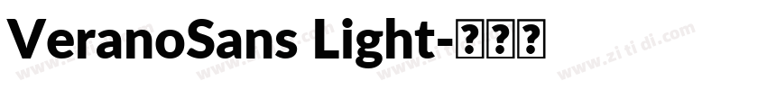 VeranoSans Light字体转换